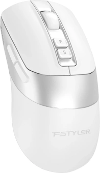 Мышь A4Tech Fstyler FB50CS Plus белый оптическая 3200dpi silent беспров. BT/Radio USB 7but - купить недорого с доставкой в интернет-магазине