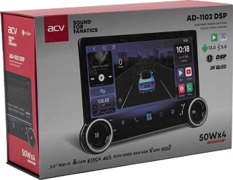 Автомагнитола ACV AD-1102 DSP 2DIN 4x50Вт v5.0 6000Mb DSP Android 13 11.5" WiFi 4G (43273) - купить недорого с доставкой в интернет-магазине