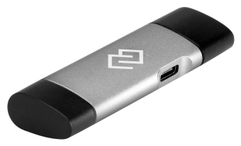 Устройство чтения карт памяти USB 2.0/Type C Digma CR-CU2520-G серый - купить недорого с доставкой в интернет-магазине