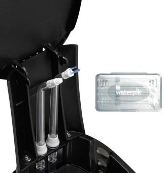 Ирригатор Waterpik WP-672ЕU импульсн. 7насад. черный - купить недорого с доставкой в интернет-магазине
