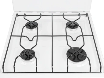 Плита Газовая Flama RG 24011 W белый (без крышки) реш.сталь - купить недорого с доставкой в интернет-магазине