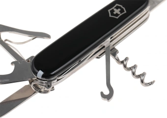Нож перочинный Victorinox Huntsman (1.3713.3) 91мм 15функц. черный карт.коробка - купить недорого с доставкой в интернет-магазине