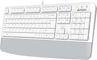 Клавиатура A4Tech Fstyler FK20 белый USB Multimedia (подставка для запястий) (FK20) кабель 1.5м - купить недорого с доставкой в интернет-магазине