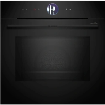 Духовой шкаф Электрический Bosch HMG976RB1S черный - купить недорого с доставкой в интернет-магазине