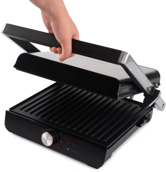 Электрогриль Hyundai HYG-2044 2000Вт черный/черный - купить недорого с доставкой в интернет-магазине