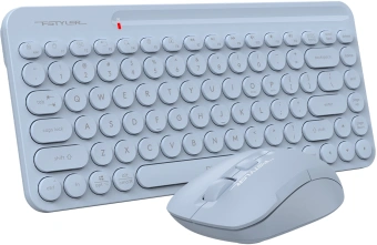 Клавиатура + мышь A4Tech Fstyler FG3200 Air2 клав:синий мышь:синий USB беспроводная slim Multimedia - купить недорого с доставкой в интернет-магазине