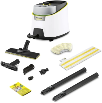 Пароочиститель напольный Karcher EasyFix SC 4 Deluxe 2200Вт белый - купить недорого с доставкой в интернет-магазине