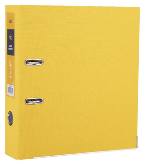 Папка-регистратор Deli EB20150 A4 75мм полипропилен/бумага желтый разборная смен.карм. на кор. - купить недорого с доставкой в интернет-магазине