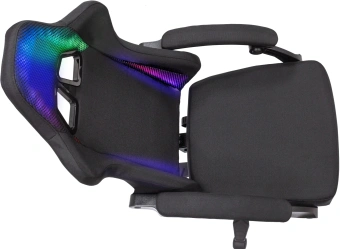 Кресло игровое Knight Wolf RGB черный с подголов. крестов. пластик пластик черный - купить недорого с доставкой в интернет-магазине