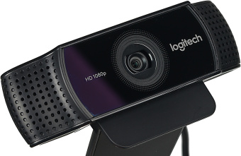 Камера Web Logitech Pro Stream C922 черный 3Mpix (1920x1080) USB2.0 с микрофоном (960-001088) - купить недорого с доставкой в интернет-магазине