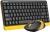 Клавиатура + мышь A4Tech Fstyler FG1110 клав:черный/желтый мышь:черный/желтый USB беспроводная Multimedia (FG1110 BUMBLEBEE) - купить недорого с доставкой в интернет-магазине
