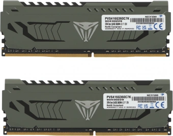 Память DDR4 2x8Gb 3600MHz Patriot PVS416G360C7K Viper Steel RTL Gaming PC4-28800 CL17 DIMM 288-pin 1.35В dual rank с радиатором Ret - купить недорого с доставкой в интернет-магазине