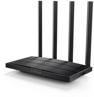 Роутер беспроводной TP-Link Archer C6U AC1200 10/100/1000BASE-TX/4G ready черный - купить недорого с доставкой в интернет-магазине