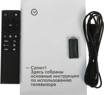Телевизор LED Sber 50" SDX-50U5500DBB Салют ТВ Frameless черный 4K Ultra HD 60Hz DVB-T DVB-T2 DVB-C DVB-S DVB-S2 USB WiFi Smart TV - купить недорого с доставкой в интернет-магазине