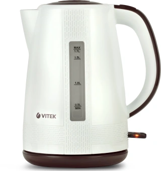 Чайник электрический Vitek VT-7055 1.7л. 2150Вт белый корпус: пластик - купить недорого с доставкой в интернет-магазине