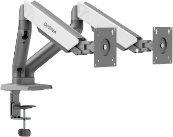 Кронштейн для мониторов ЖК Digma D-MM102D серый 17"-32" макс.9кг крепление к столешнице поворот и наклон - купить недорого с доставкой в интернет-магазине