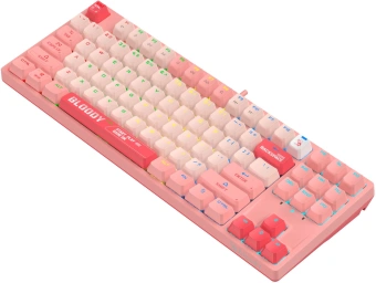 Клавиатура A4Tech S87 Energy механическая розовый USB for gamer LED (S87 USB ENERGY PINK) кабель 1.8м - купить недорого с доставкой в интернет-магазине