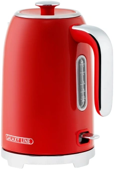 Чайник электрический Galaxy Line GL 0349 1.7л. 2200Вт красный корпус: нерж.сталь (ГЛ0349Л) - купить недорого с доставкой в интернет-магазине