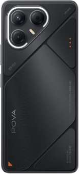 Смартфон Tecno Pova 7 5G 256Gb 8Gb черный моноблок 3G 4G 2Sim 6.78" 1080x2460 Android 15 50Mpix 802.11 a/b/g/n/ac/ax NFC GPS GSM900/1800 Protect microSD max1024Gb - купить недорого с доставкой в интернет-магазине