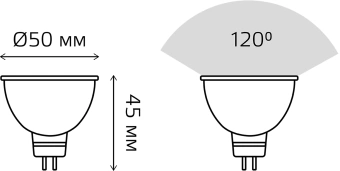 Лампа светодиодная Gauss 101505307 7Вт цок.:GU5.3 рефлек. 220B св.свеч.бел.хол. MR16 (упак.:10шт) - купить недорого с доставкой в интернет-магазине