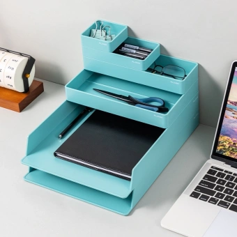 Органайзер настольный Deli ENS001GREEN Nusign зеленый пластик - купить недорого с доставкой в интернет-магазине