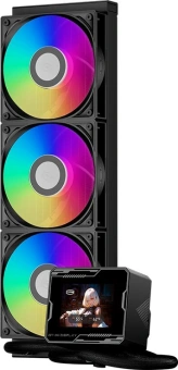 Система водяного охлаждения PcCooler GT360M Display ARGB Soc-AM5/AM4/1200/1700/1851 черный 4-pin 15-33.7dB Al LCD 310W Ret (GT360M-BKAWXX-GL) - купить недорого с доставкой в интернет-магазине