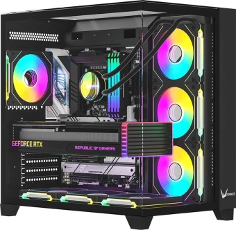 Корпус Formula Crystal Z9 черный без БП ATX 2xUSB3.0 1xUSB3.1 audio bott PSU - купить недорого с доставкой в интернет-магазине