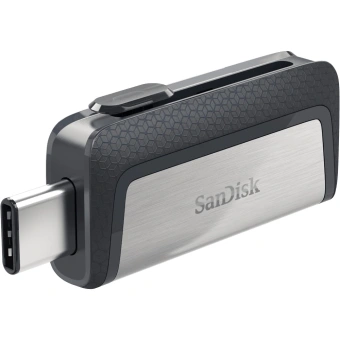 Флеш Диск Sandisk 128GB Ultra Dual SDDDC2-128G-G46 USB3.0 серый/узор - купить недорого с доставкой в интернет-магазине