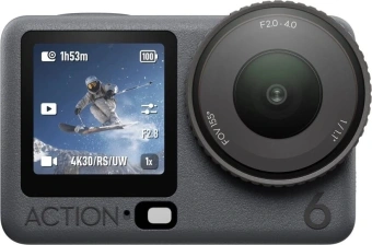Экшн-камера Dji Osmo Action 6 Standard Combo 1xCMOS 38Mpix черный/черный - купить недорого с доставкой в интернет-магазине