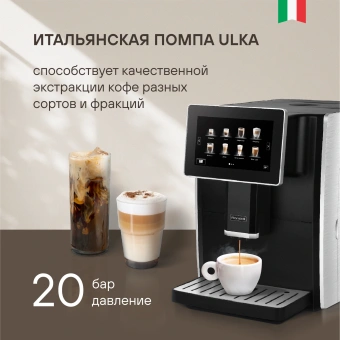 Кофемашина Rondell RDE-1108 1350Вт черный/серебристый - купить недорого с доставкой в интернет-магазине