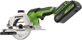 Циркулярная пила (дисковая) Greenworks G24MCS (ручная) D диска.:120мм (1501207CUA) - купить недорого с доставкой в интернет-магазине