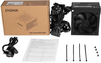 Блок питания Digma ATX 650W DPSU-650W (20+4pin) 120mm fan 4xSATA RTL - купить недорого с доставкой в интернет-магазине