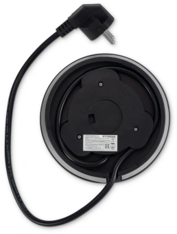 Чайник электрический Hyundai HYK-S7407 1.7л. 2200Вт серебристый матовый/черный (корпус: нержавеющая сталь) - купить недорого с доставкой в интернет-магазине