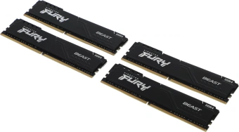 Память DDR4 4x8GB 3600MHz Kingston KF436C17BBK4/32 Fury Beast Black RTL Gaming PC4-28800 CL17 DIMM 288-pin 1.35В kit single rank с радиатором Ret - купить недорого с доставкой в интернет-магазине