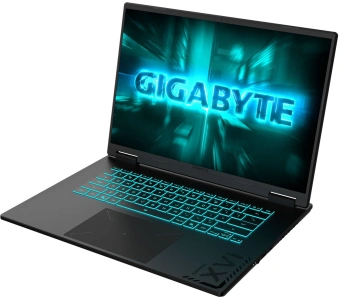Ноутбук Gigabyte GAMING A16 GA63H Ryzen 7 260 16Gb SSD512Gb NVIDIA GeForce RTX 5060 8Gb 16" IPS FHD+ (1920x1200) FreeDOS black WiFi BT Cam (3VHK3KZ893SD) - купить недорого с доставкой в интернет-магазине