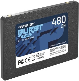 Накопитель SSD Patriot SATA-III 480GB PBE480GS25SSDR Burst Elite 2.5" - купить недорого с доставкой в интернет-магазине