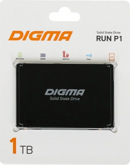 Накопитель SSD Digma SATA-III 1TB DGSR2001TP13T Run P1 2.5" - купить недорого с доставкой в интернет-магазине