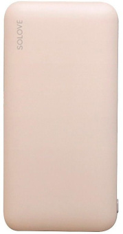 Мобильный аккумулятор Solove W7 10000mAh QC3.0 12W 3A USB-A/USB-C розовый (W7 PINK RUS) - купить недорого с доставкой в интернет-магазине