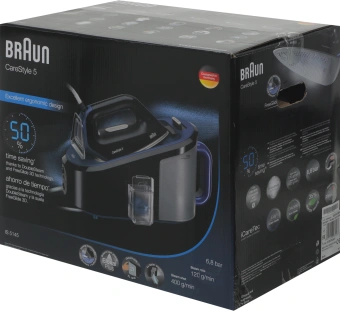 Парогенератор Braun IS5145.BK 2400Вт черный/синий - купить недорого с доставкой в интернет-магазине