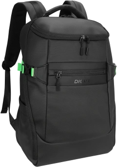 Рюкзак для ноутбука 15.6" Digma Game G1 черный полиэстер (DGBP15G1BK) - купить недорого с доставкой в интернет-магазине