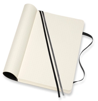 Блокнот Moleskine CLASSIC SOFT EXPENDED QP619EXP Large 130х210мм 400стр. пунктир мягкая обложка черный - купить недорого с доставкой в интернет-магазине