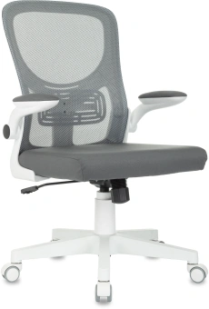 Кресло Бюрократ Aster N-W темно-серый TW-04 Neo Grey сетка/ткань крестов. пластик пластик белый - купить недорого с доставкой в интернет-магазине