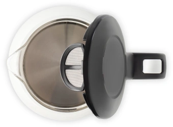 Чайник электрический Hyundai HYK-G3013 1.0л. 1100Вт белый/черный корпус: стекло - купить недорого с доставкой в интернет-магазине