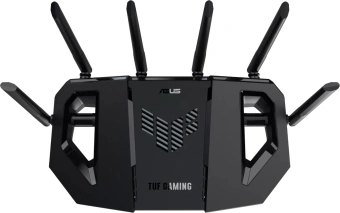 Роутер беспроводной Asus TUF-BE9400 BE9400 100/1000/2500BASE-T черный - купить недорого с доставкой в интернет-магазине