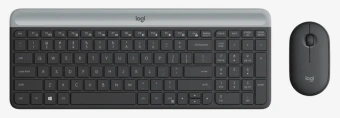 Клавиатура + мышь Logitech MK470 клав:графитовый/светло-серый мышь:графитовый USB беспроводная slim (920-009180) - купить недорого с доставкой в интернет-магазине