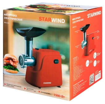 Мясорубка Starwind SMG3225 1500Вт красный - купить недорого с доставкой в интернет-магазине