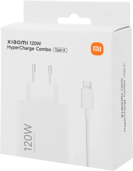 Сетевое зар./устр. Xiaomi 120W HyperCharge Combo (Type-A) EU 120W 6A (PD+QC) USB универсальное белый (BHR9462EU) - купить недорого с доставкой в интернет-магазине