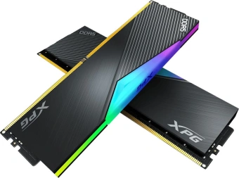 Память DDR5 2x16GB 8000MHz A-Data AX5U8000C3816G-DCLARBK XPG Lancer RGB RTL Gaming PC5-64000 CL38 DIMM 288-pin 1.45В kit dual rank с радиатором Ret - купить недорого с доставкой в интернет-магазине