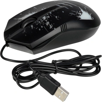 Мышь Оклик 399M STIGMA черный оптическая 1200dpi USB для ноутбука 3but (1175321) - купить недорого с доставкой в интернет-магазине