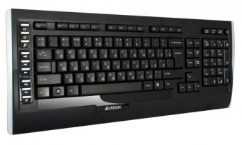 Клавиатура + мышь A4Tech 9300F клав:черный мышь:черный USB беспроводная Multimedia - купить недорого с доставкой в интернет-магазине